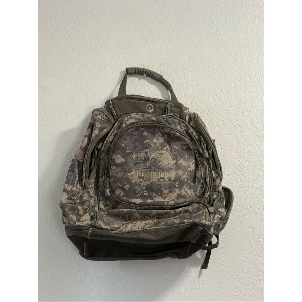 National Guard Camo Backpack Digital Army Military Tactical Gear Bag